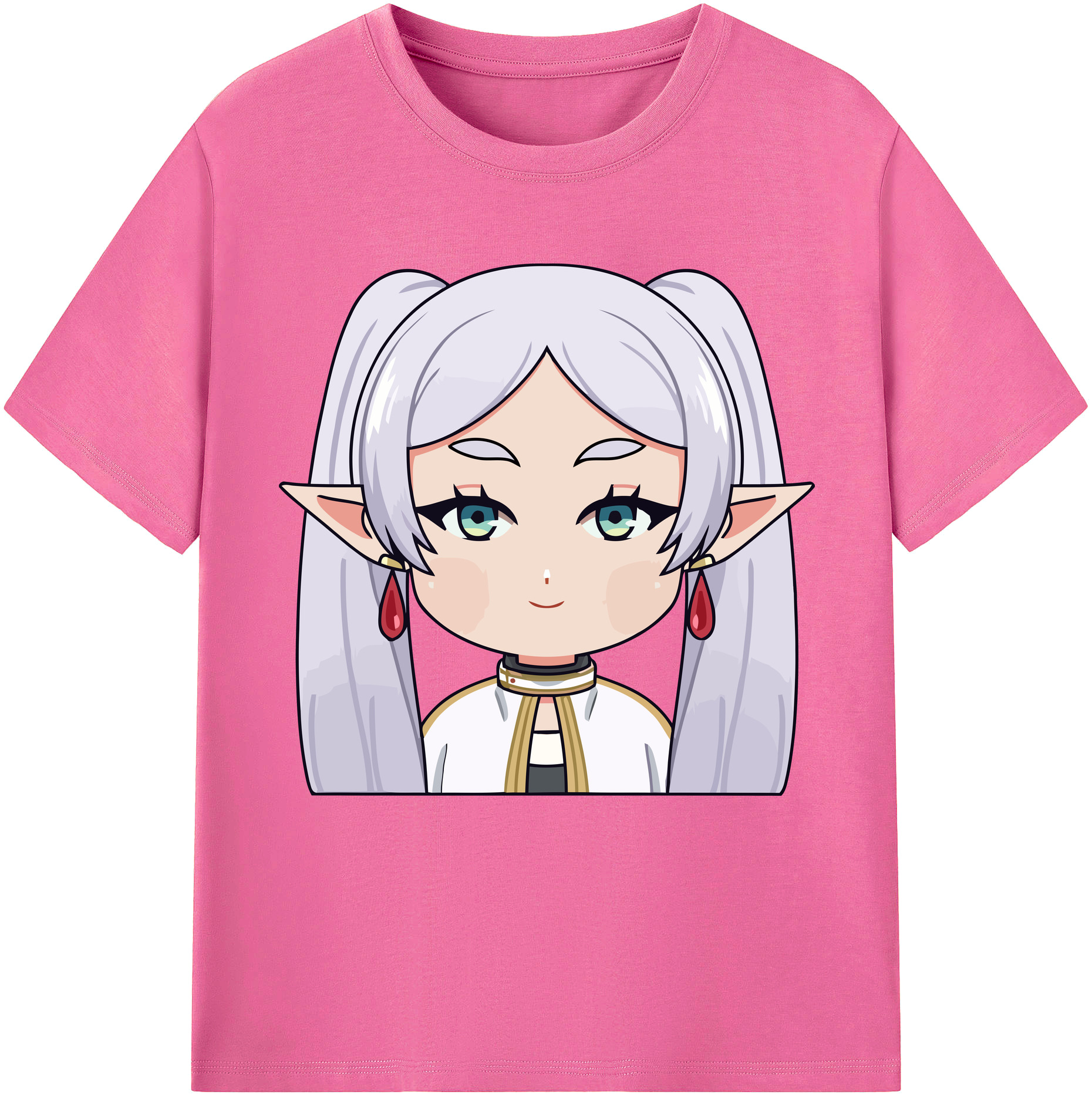 （画像用） 葬送のフリーレン Frieren レディースカジュアルプリントTシャツ（綿100％）